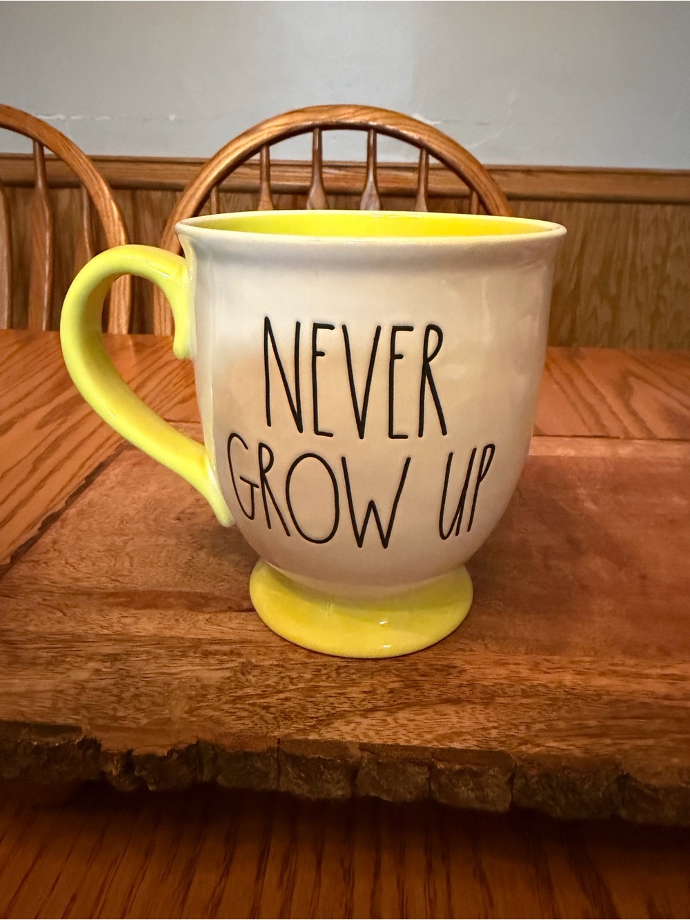 Rae Dunn x Disney Peter Pan “Never Grow Up” Oversized Mug
